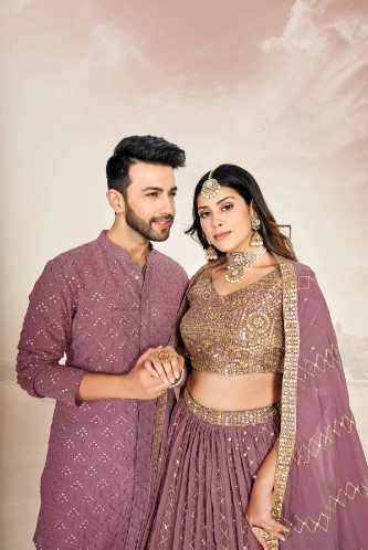 Georgette Silk Lehenga Choli with Kurta Pajama